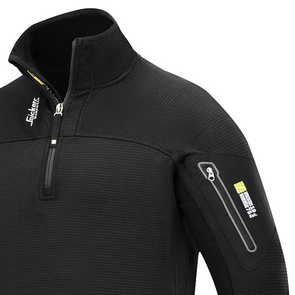 Snickers 9435 Body Mapping Pull en micro polaire ½ zip