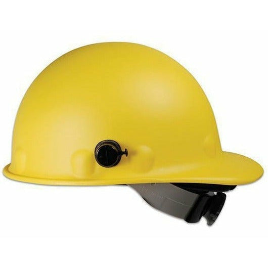 FIBRE-METAL Roughneck P2 Cap Style Hard Hat W/Quick-Lok and Ratchet Suspension, Yellow, P2AQRW02A000