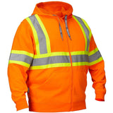 Forcefield Deluxe Hi-Vis Zip-up Hoodie, Attached Hood 024-P834J