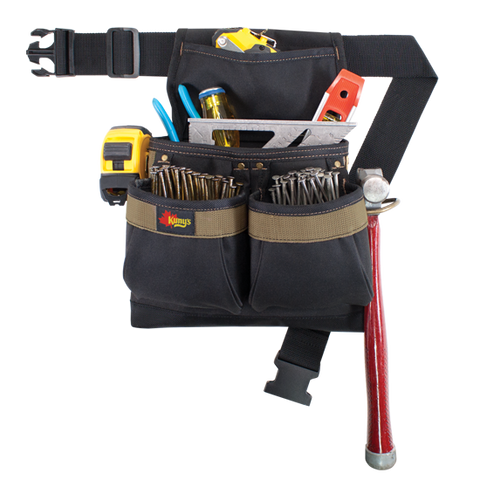 Kuny's 5 Pocket Framer's Nail & Tool Bag With Poly Web Belt - PK1836