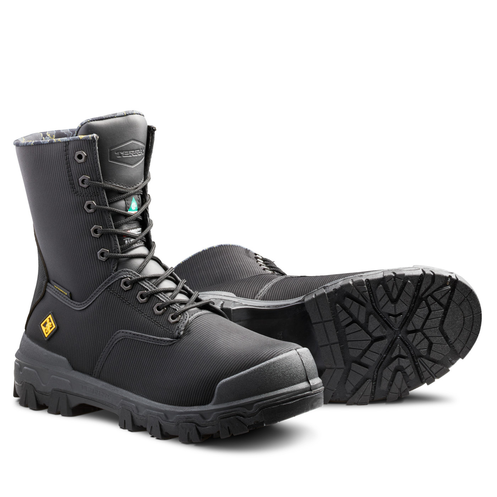 Bota de trabajo Terra para hombre Sentry 2020 de nylon de 8" CSA - TR0A4NRCBLK