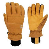 Carhartt Men's Insulated Duck Synthetic Leather Knit Cuff Glove GL0781-M