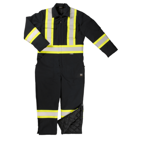 Insulated high 2025 visibility coveralls