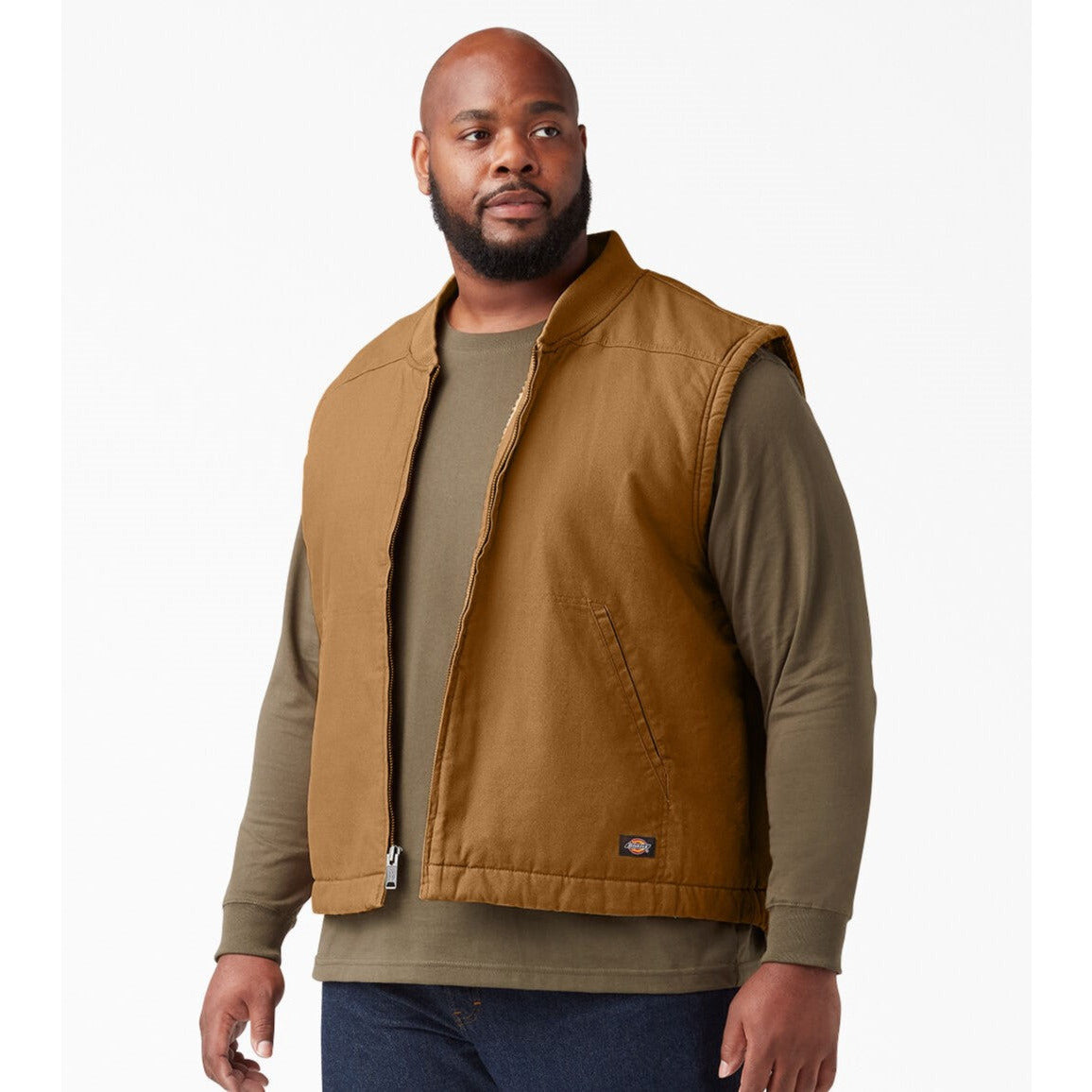 Dickies Gilet de travail doublé polaire pour homme - TE357
