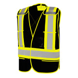 GROUND FORCE Universal 5 Point Tear Away Solid Traffic Safety Vest TV2U