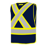 GROUND FORCE Universal 5 Point Tear Away Solid Traffic Safety Vest TV2U