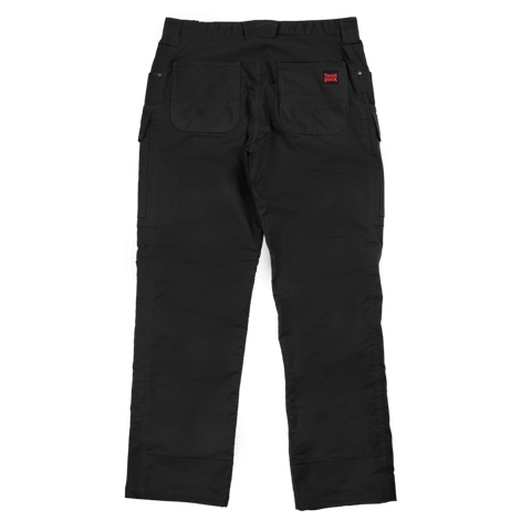 Black flannel online lined cargo pants
