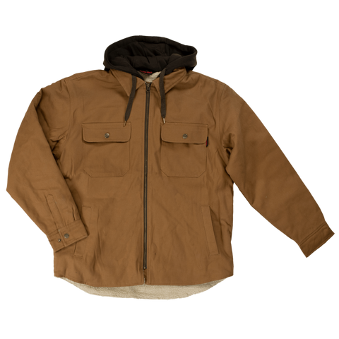 Tough Duck Jac-shirt en toile doublée de sherpa WS03