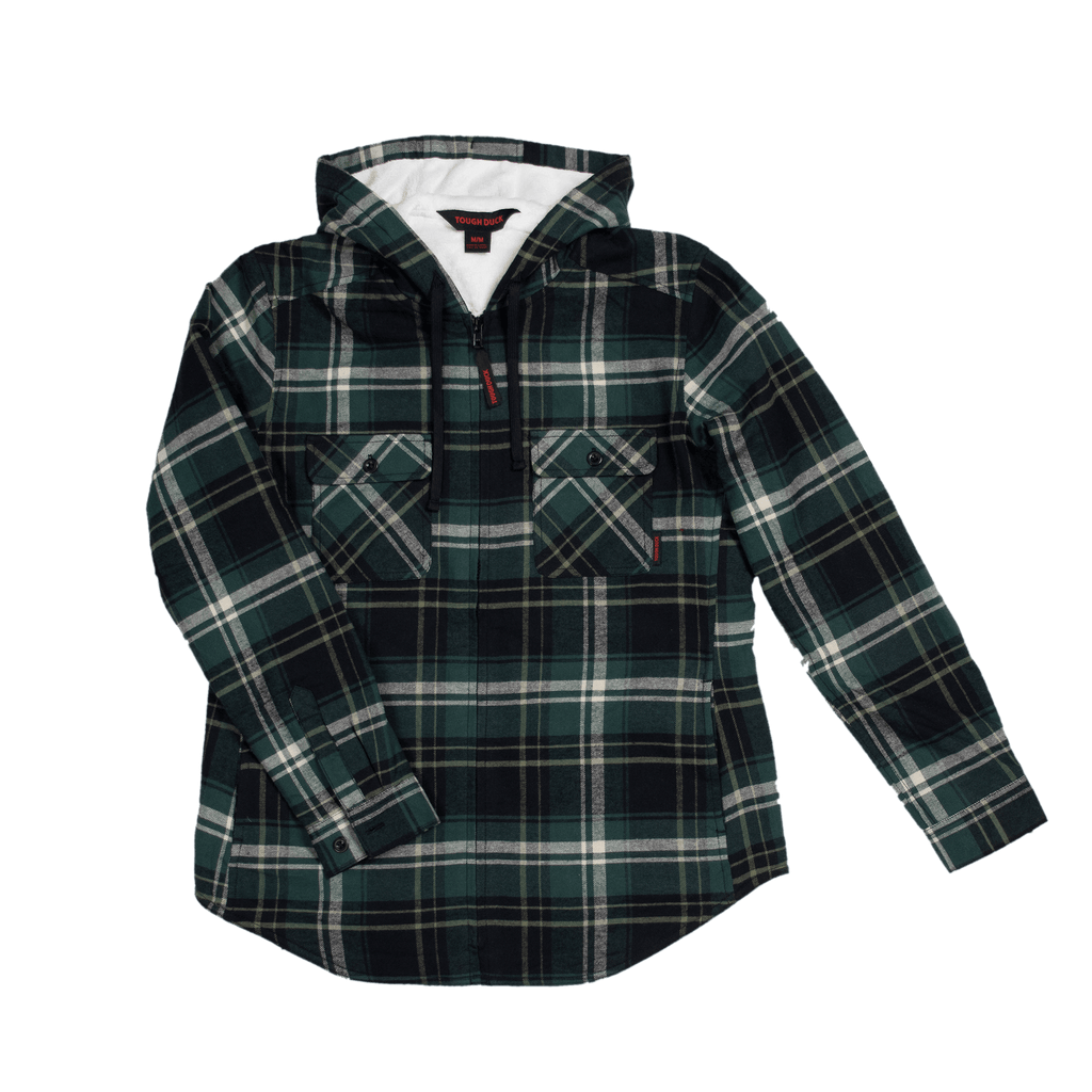 Womens lined 2025 flannel jacket