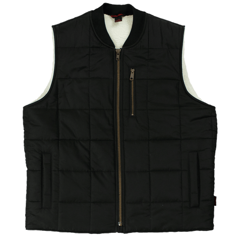 Tough Duck Men's Box Quilted, Sherpa Lined Vest WV01