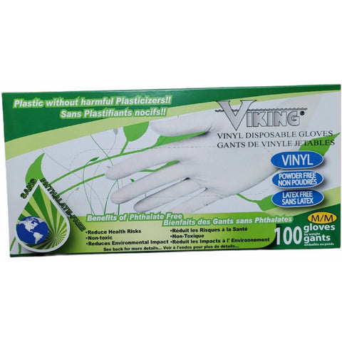 Viking® Clear Vinyl Disposable Gloves