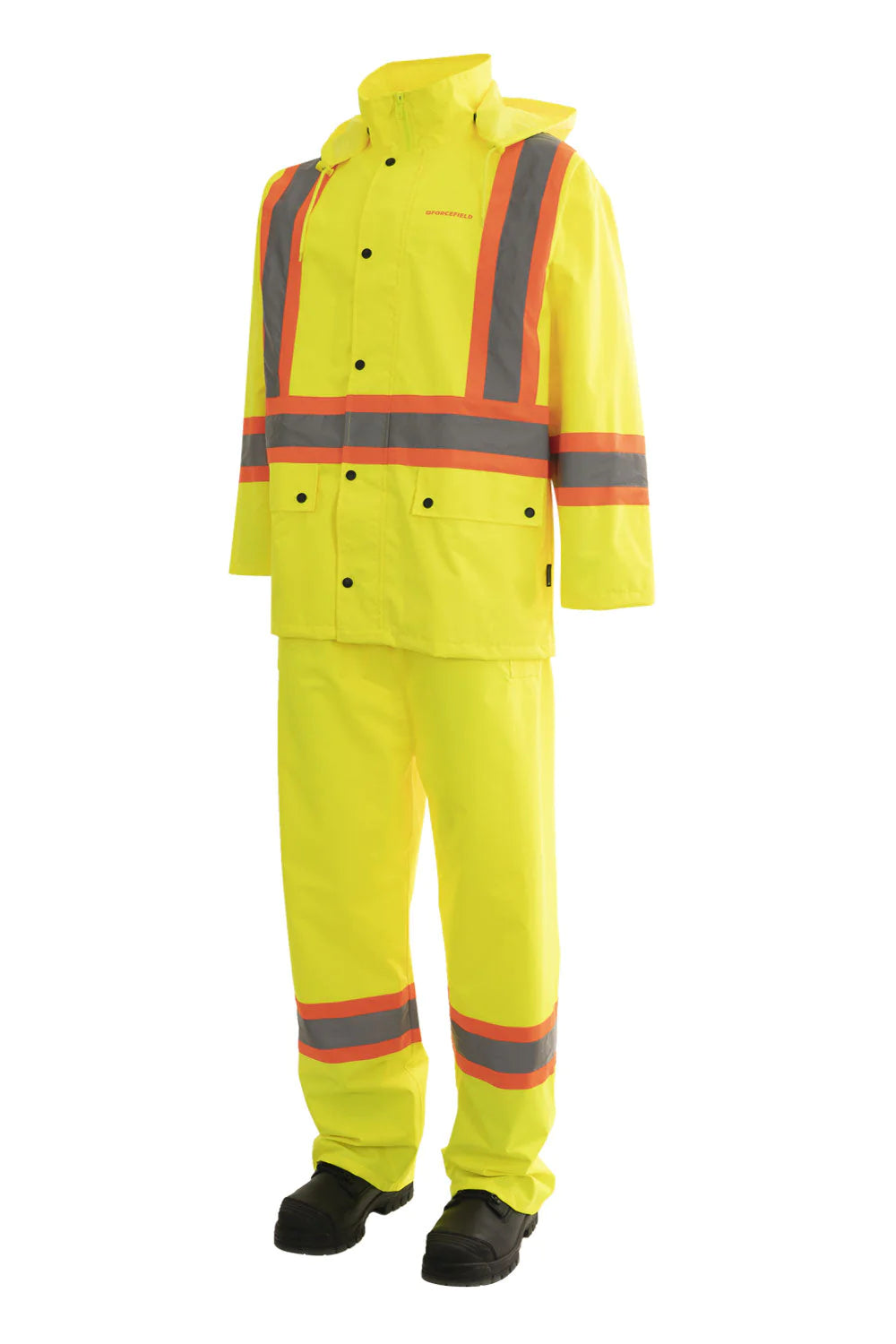 Forcefield 3 Piece CSA Hi-Vis Rain Suit 023-HVRSSOR