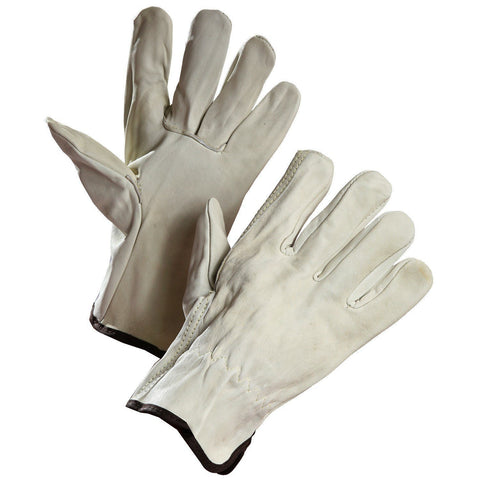 Cowhide Driver's Glove with Elastic Wrist