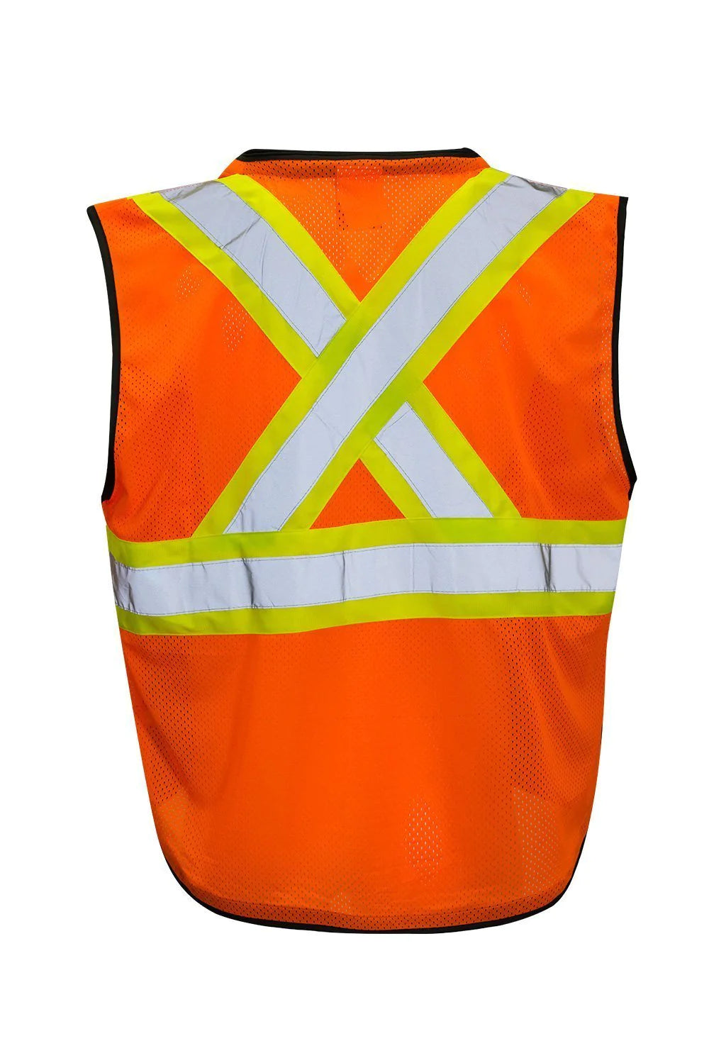 Forcefield Traffic Hi-Vis Vest with Zipper Front, Tricot Polyester 022-TV188