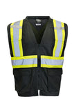 FORCEFIELD Hi Vis Traffic Safety Vest with Zipper Front, Tricot Polyester - 022-TV18