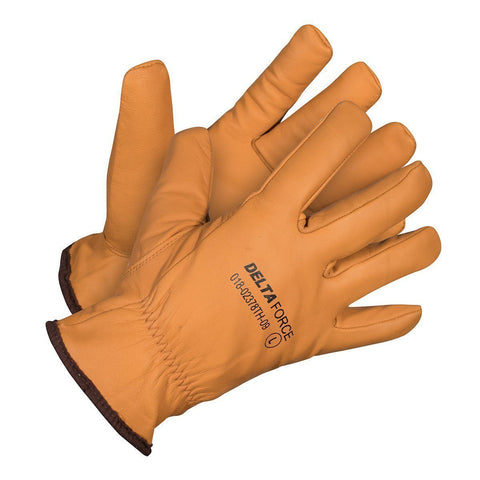 FORCEFIELD Delta Force Winter Water/Oil Resistant Goatskin Grain Leather Gloves