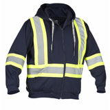 Forcefield Deluxe Hi-Vis Zip-up Hoodie, Attached Hood 024-P834J