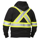 Forcefield Deluxe Hi-Vis Zip-up Hoodie, Attached Hood 024-P834J