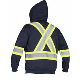 Forcefield Deluxe Hi-Vis Zip-up Hoodie, Attached Hood 024-P834J