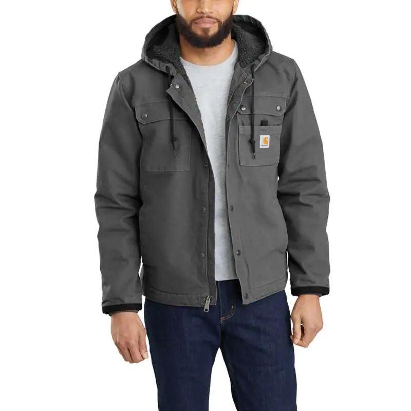Carhartt Relaxed Fit Washed Duck Sherpa-Lined Utility Jacket