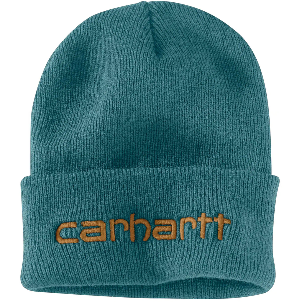 Carhartt Mens Knit Insulated Logo Graphic Cuffed Beanie