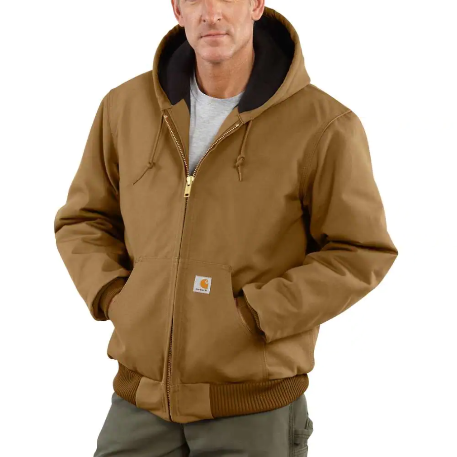 Carhartt Loose Fit Firm Duck Insulated Flannel-Lined Active Jac - J140