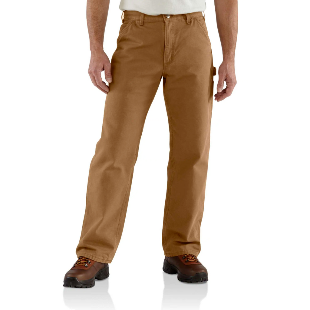 Carhartt Loose Fit Washed Duck Flannel-Lined Utility Work Pants