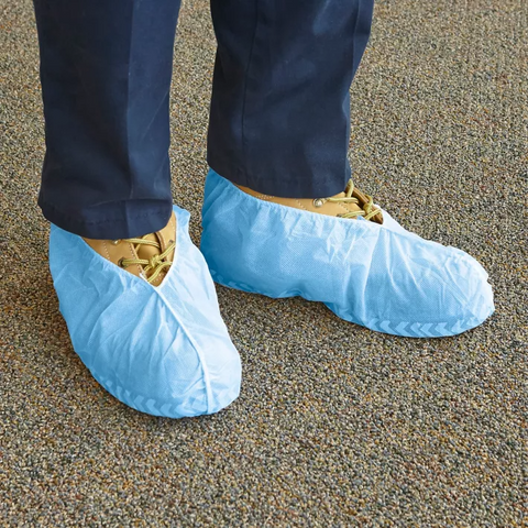 Disposable Blue Shoe Covers 16I-915B