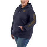 Carhartt Women's Relaxed Fit Midweight Logo Sleeve Graphic Sweatshirt - 102791