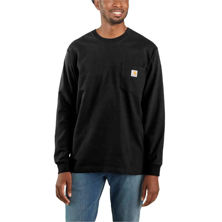 Carhartt Loose Fit Heavy Weight Long Sleeve Pocket T Shirt K126