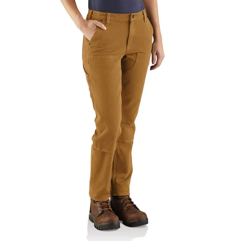 Pantalon de travail à double devant en sergé à coupe décontractée Rugged Flex® pour femmes de Carhartt - 104296