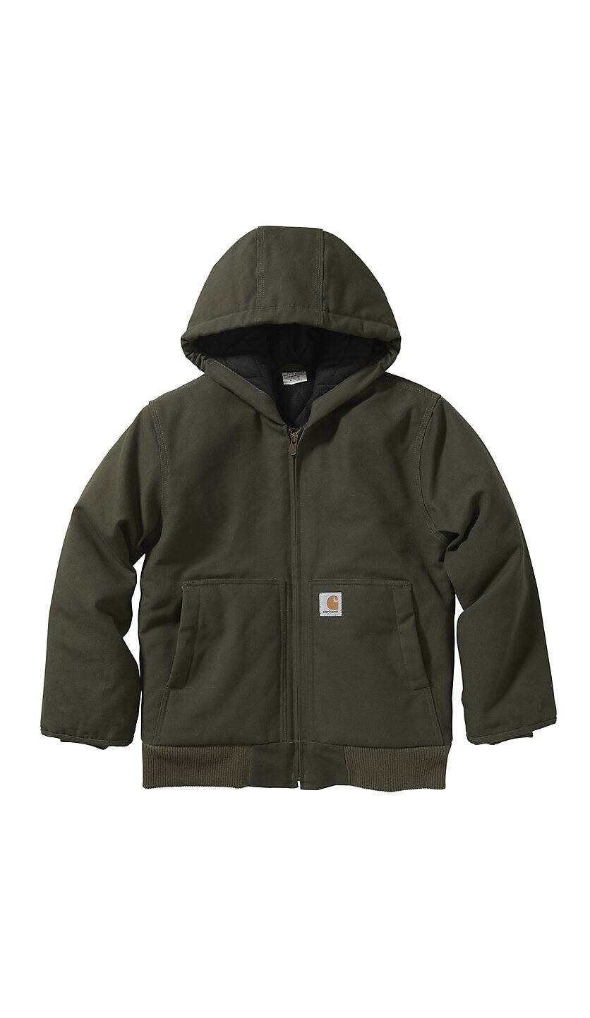 Carhartt Blouson Actif Matelassé Doublé Polaire en Flanelle pour Garçons - CP8545