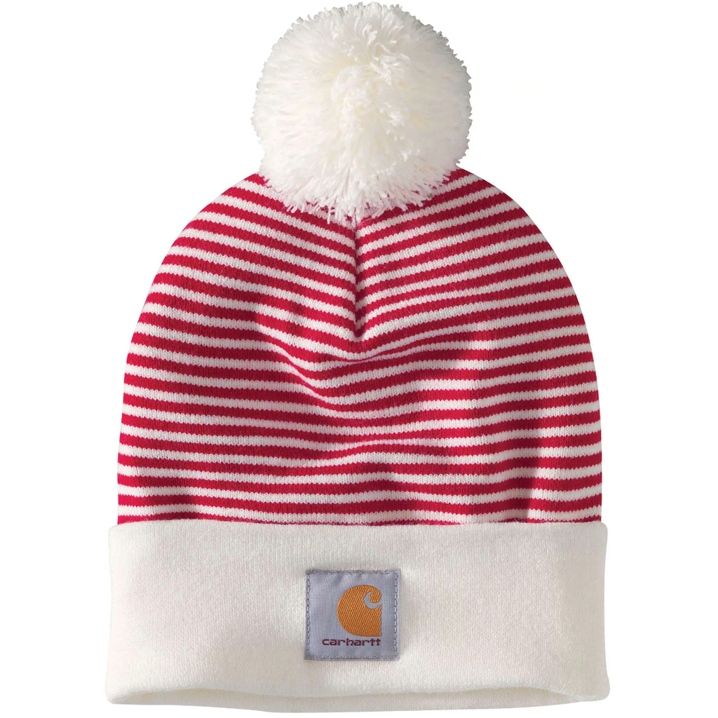 Carhartt hat with online pom pom