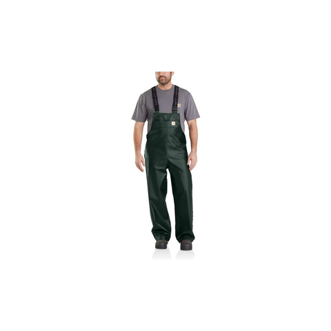 Yellow Carhartt Waterproof Overalls Mens 2XL Fishing Work rubber