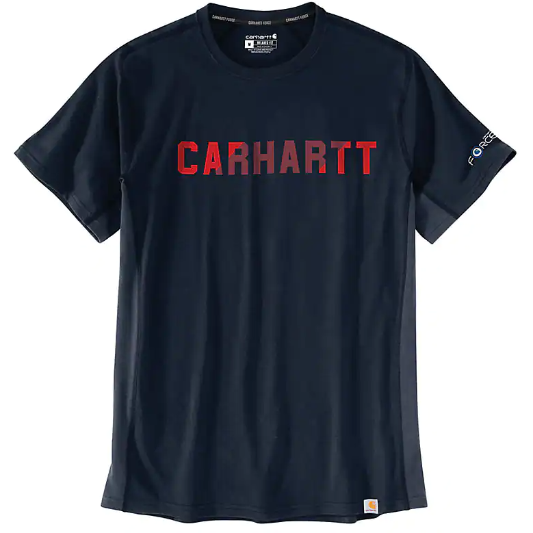T-shirt graphique Carhartt Force® Relaxed Fit à manches courtes avec logo et motifs 105203