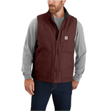 CARHARTT® Loose Fit Washed Duck Sherpa-Lined Mock-Neck Vest - 104277