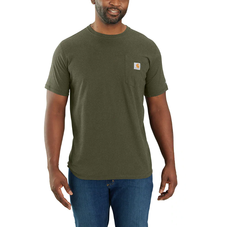 T-shirt à manches courtes et poche Carhartt Force® Relaxed Fit Midweight - 104616