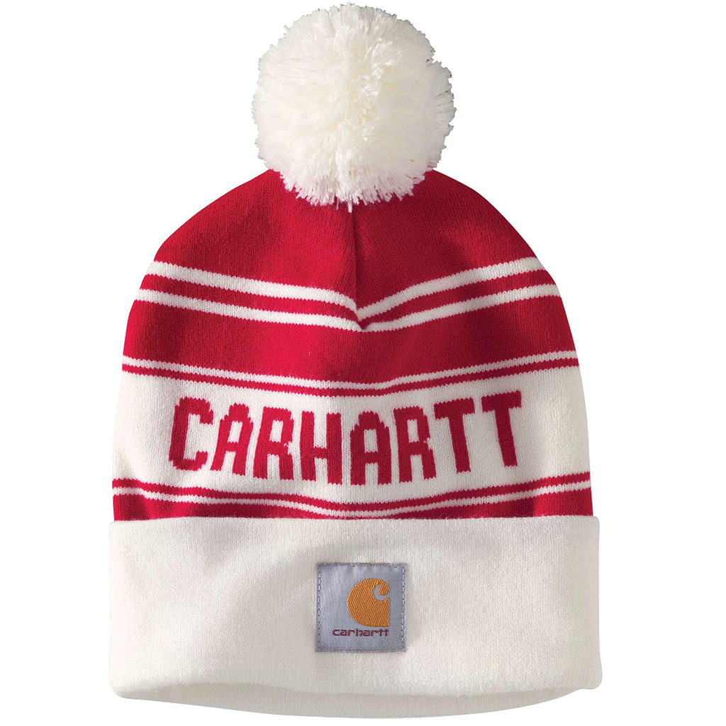 Carhartt Tricot Pom-Pom Cuffed Logo Beanie - 105168