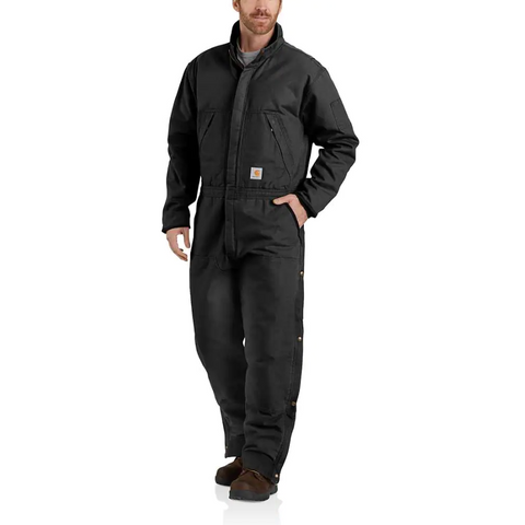 Carhartt Workwear 104396 Washed Duck Insulated Coverall Black 2XL Colo