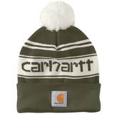 Carhartt Knit Pom-Pom Cuffed Logo Beanie - 105168