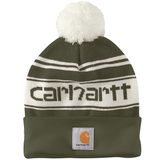 Carhartt Tricot Pom-Pom Cuffed Logo Beanie - 105168