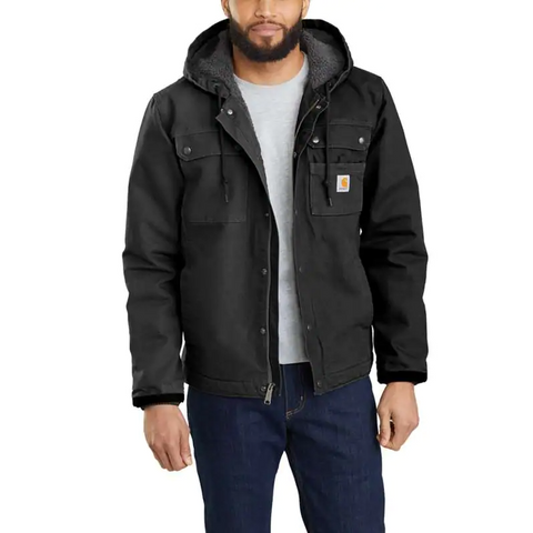 Carhartt Relaxed Fit Washed Duck Sherpa-Lined Utility Jacket - 103826