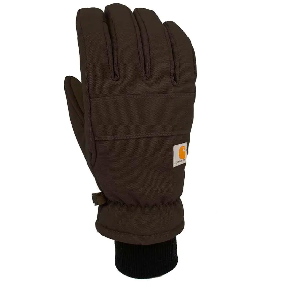 Carhartt Men's Insulated Duck Synthetic Leather Knit Cuff Glove GL0781-M