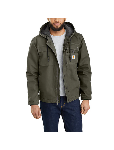Carhartt Relaxed Fit Washed Duck Sherpa Lined Utility Jacket