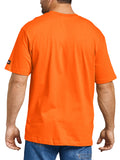 Dickies Mens Orange Short-Sleeve Cool & Dry Pocket T-Shirt