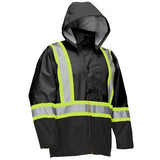 FORCEFIELD Veste de pluie de sécurité isolée avec capuche amovible 024-EN640