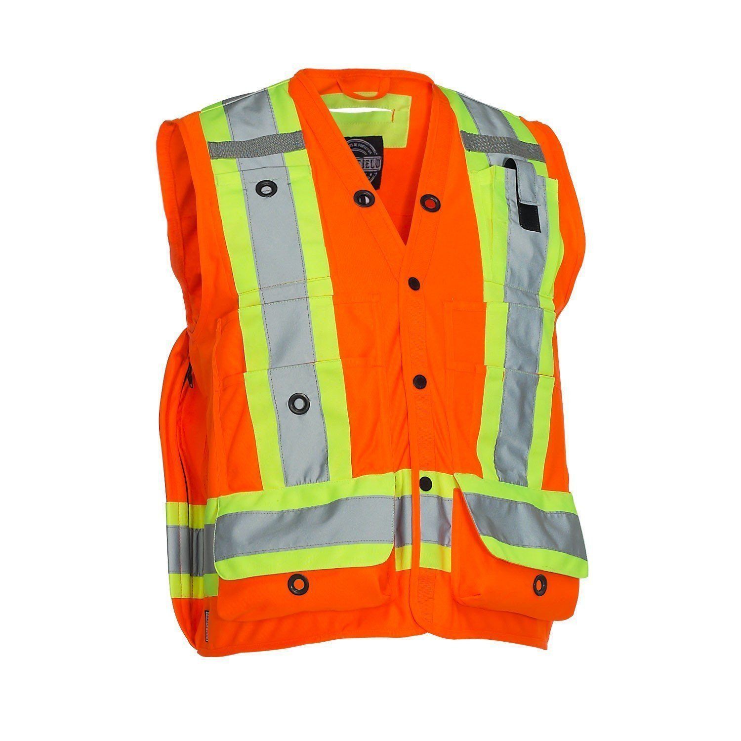 【WHIMSIC】MULTI-FUNCTION FIELDCOAT&VEST Hi-Vis Poly Tricot Safety Vest - Universal Work Wear