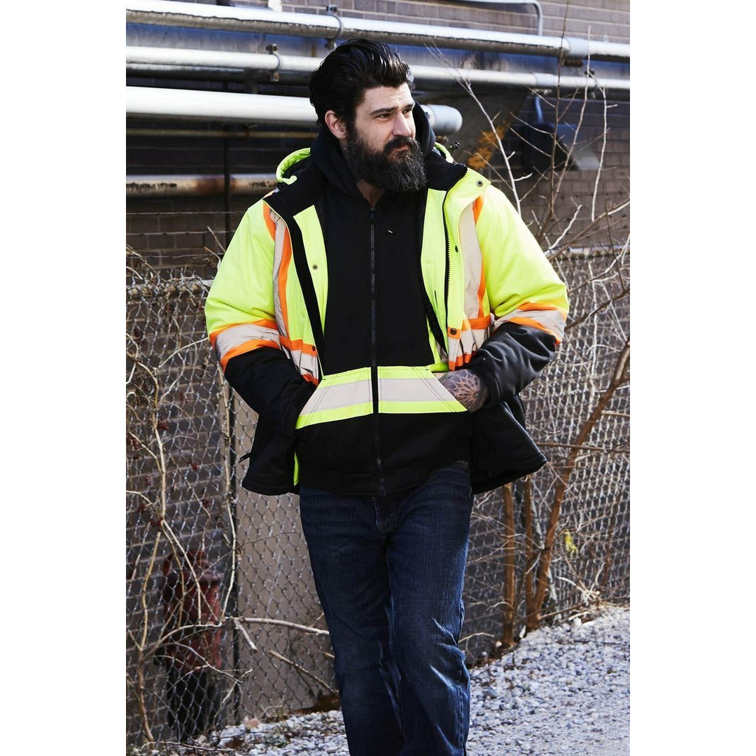 Veste chauffante Forcefield Softshell Haute Visibilité Hiver 024-EN158HJ