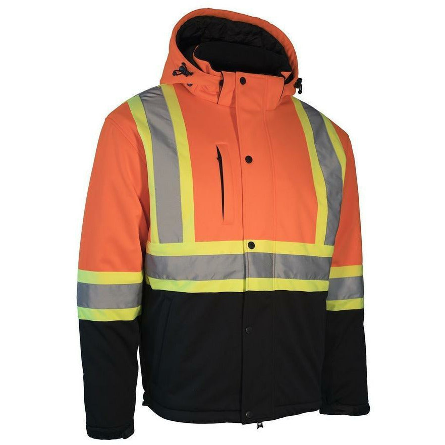 Forcefield Hi Vis Winter Softshell Heated Jacket 024-EN158HJ