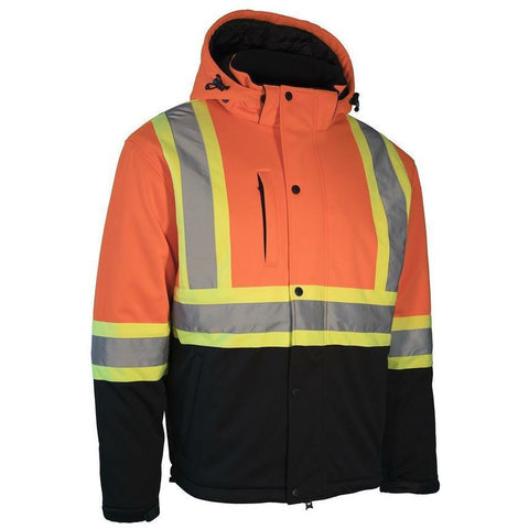 FORCEFIELD Hi Vis Winter Softshell Heated Jacket 024-EN158HJ